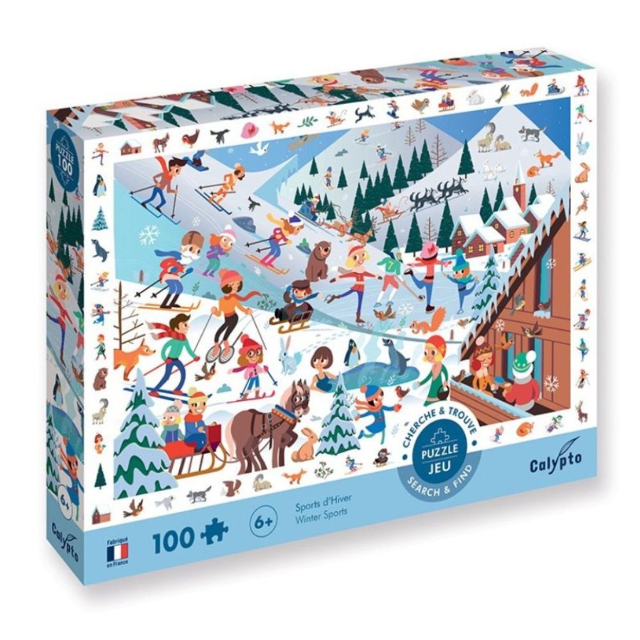 CalyptoNEW! Calypto Jigsaw Puzzle - Search & Find Winter Sports 100 Pieces | Toys Jigsaw Puzzles