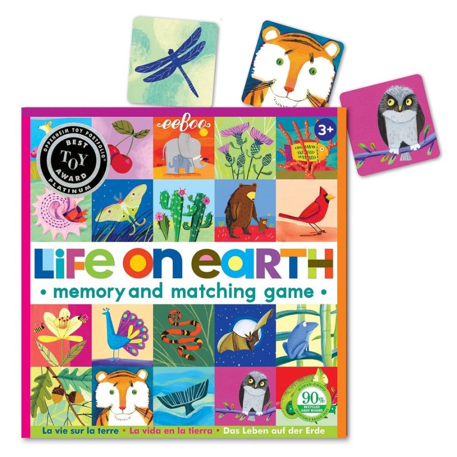 eeBoo Eeboo Life On Earth - A Memory & Matching Game | Toys Learning Toys