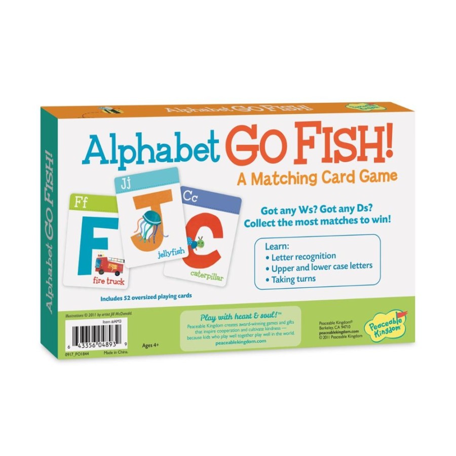 Peaceable Kingdom Peaceable Kingdom Alphabet Go Fish | Toys Card Games