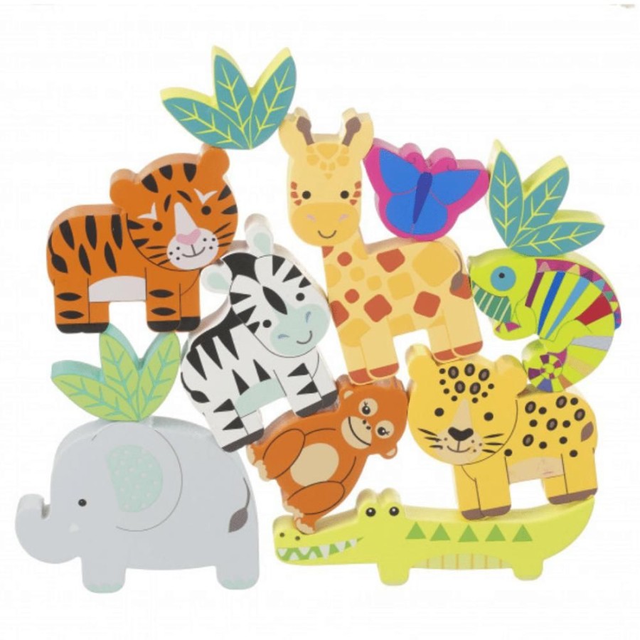 Orange Tree Toys Orange Tree Toys -Wooden Jungle Stacking Animals | Toys Wooden Toys & Games