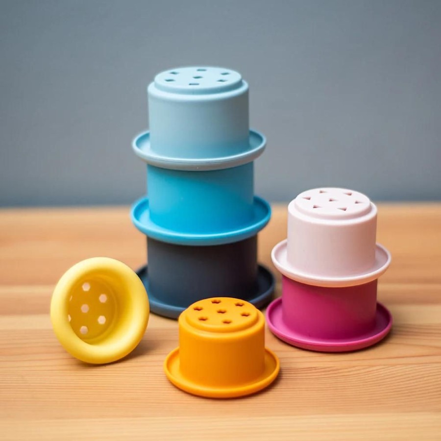 Bigjigs Toys Bigjigs Toys - Simply Scandi Stacking Cups | Toys Sensory Toys