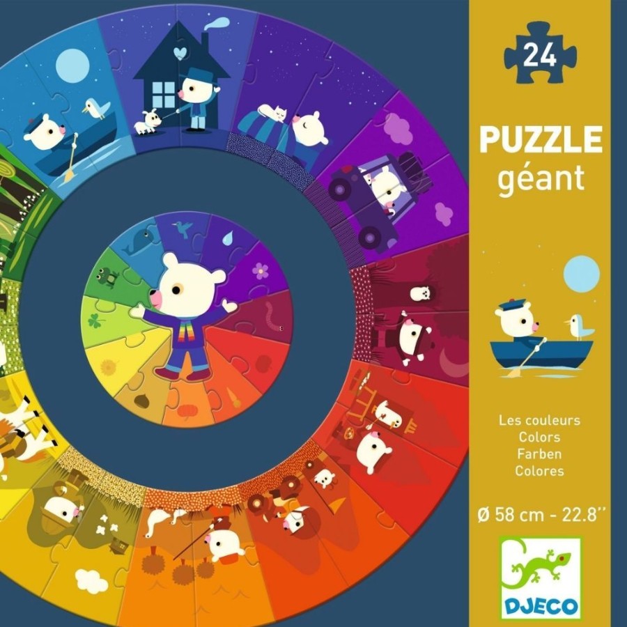 Djeco Djeco Giant Puzzle - Colours | Toys Learning Toys