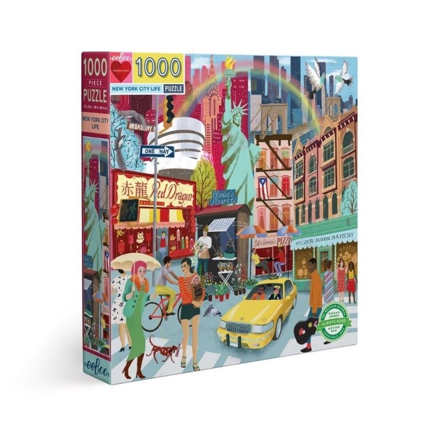 eeBoo Eeboo 1000 Piece Puzzle - New York City Life | Toys 1000 Piece Jigsaw Puzzles