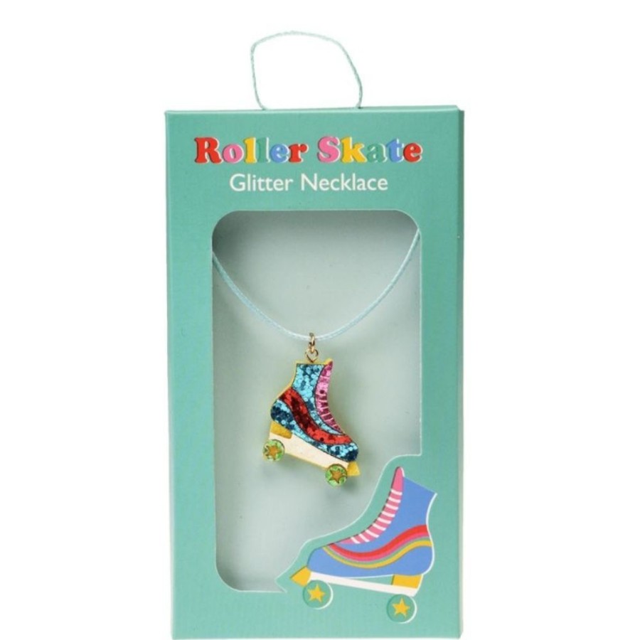 Rex London Rex London Roller Skate Glitter Necklace | Toys Kids Dressing Up Accessories