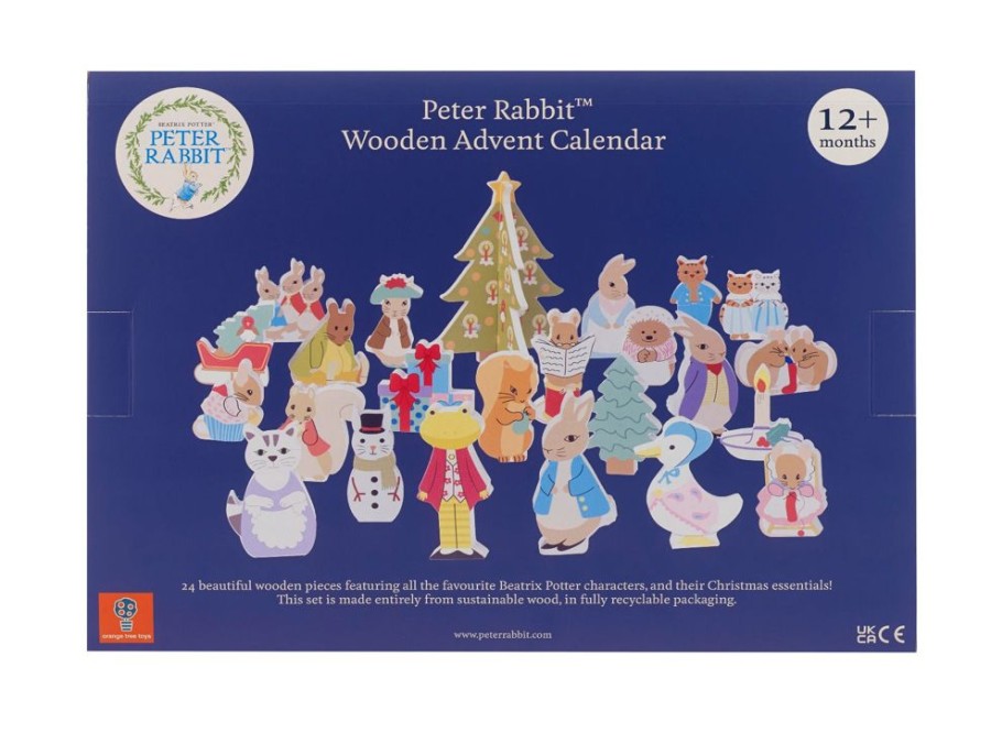 Orange Tree Toys Orange Tree Toys - Wooden Peter Rabbit Advent Calendar | Toys Wooden Toys & Games