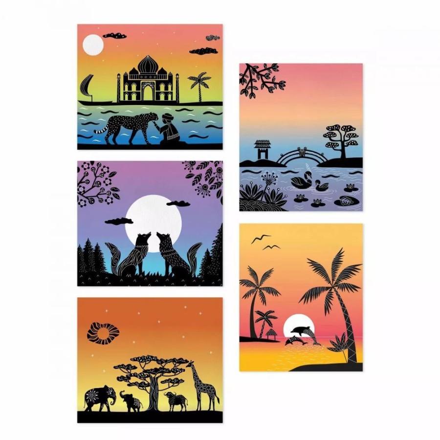 Janod Janod Sunset Lover Paint By Numbers | Kids Art Art Gift Sets