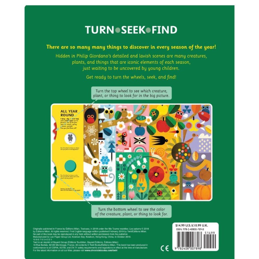 Petit Collage Twirl, Seek & Find Book - Seasons | Toys Books