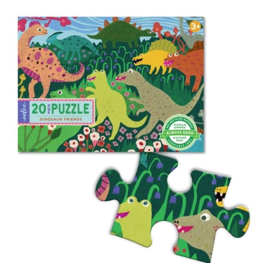 eeBoo Eeboo Dinosaur & Friends 20 Piece Puzzle | Toys Jigsaw Puzzles