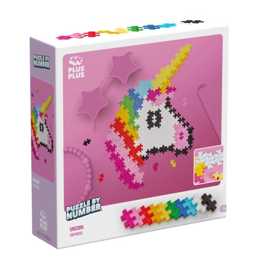 Plus Plus Plus Plus - Puzzle By Numbers - Unicorn | Crafts For Kids Making & Modelling