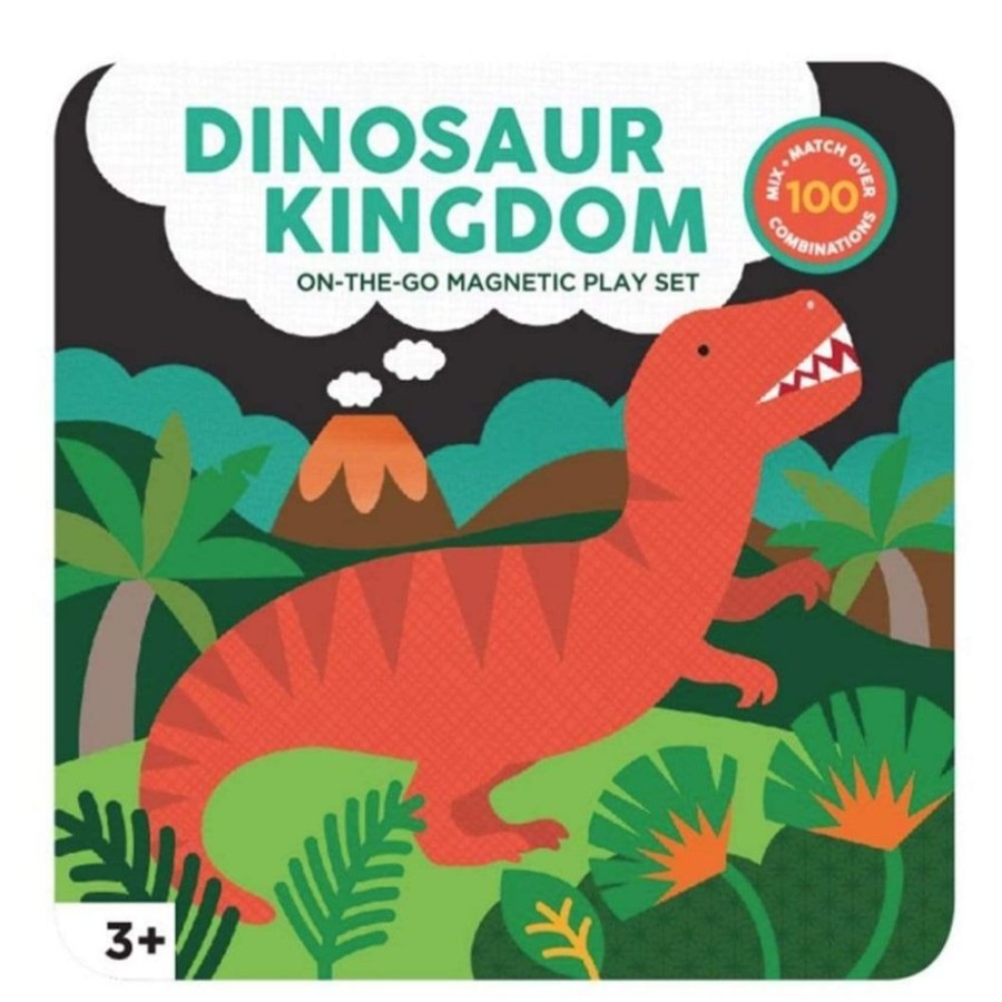 Petit Collage Petit Collage Magnetic Play Set Dinosaur Kingdom | Toys Magnetic Toys