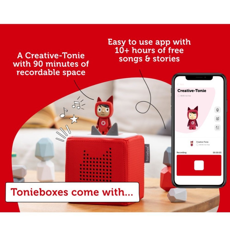 Tonies Tonies Starter Set - Red | Toys Sensory Toys