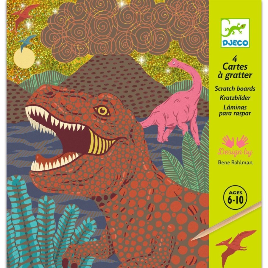 Djeco When Dinosaurs Reigned - Djeco Scratch Cards | Crafts For Kids Scratch Art