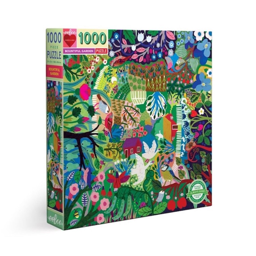 eeBoo Eeboo Bountiful Garden 1000 Piece Family Puzzle | Toys 1000 Piece Jigsaw Puzzles