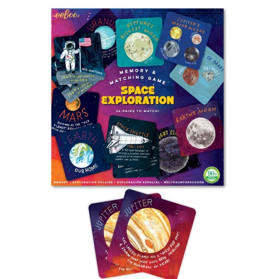 eeBoo Eeboo Space Exploration - A Memory & Matching Game | Toys Family Games