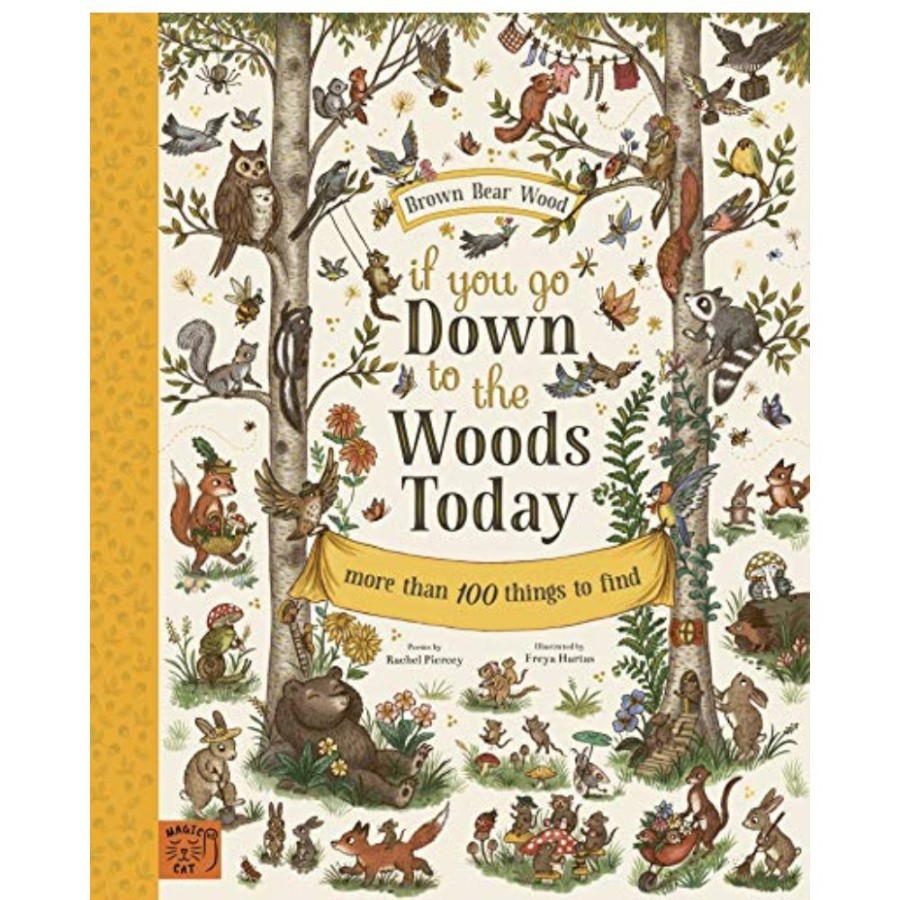 Petit Collage Brown Bear Wood -If You Go Down To The Woods Today | Toys Books