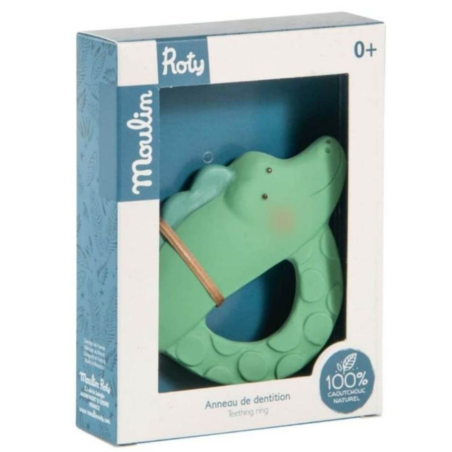 Moulin Roty Moulin Roty Sous Mon Baobab - Croc Soft Teething Ring | Toys Toys For Babies