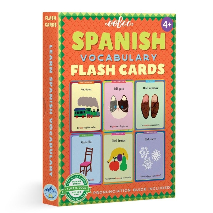 eeBoo Eeboo Spanish Flash Cards | Toys Learning Toys