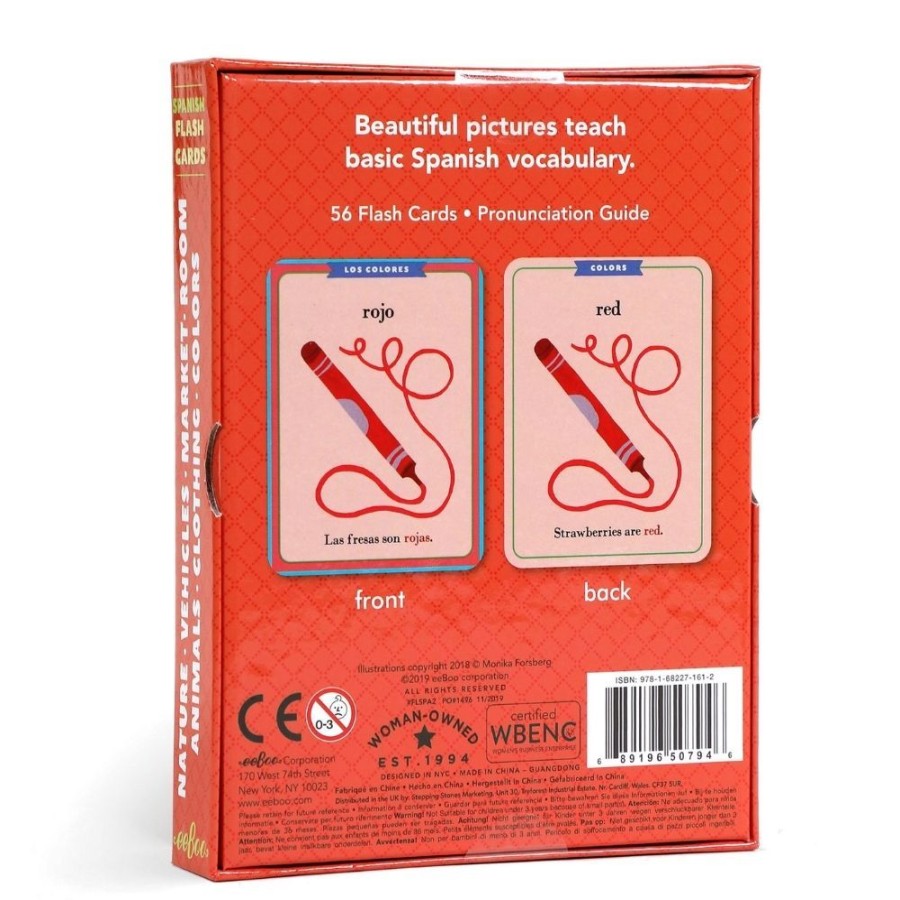 eeBoo Eeboo Spanish Flash Cards | Toys Learning Toys