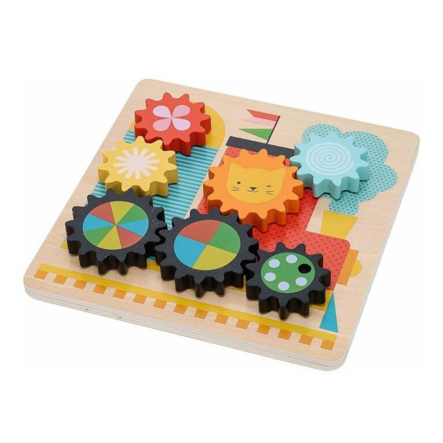 Petit Collage Petit Collage Wooden Twist Busy Train | Toys Wooden Puzzles