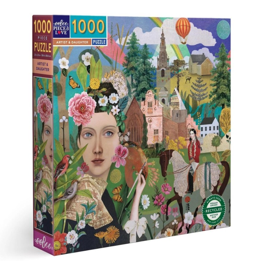 eeBoo Eeboo 1000 Piece Jigsaw Puzzle - Artist & Daughter | Toys Jigsaw Puzzles