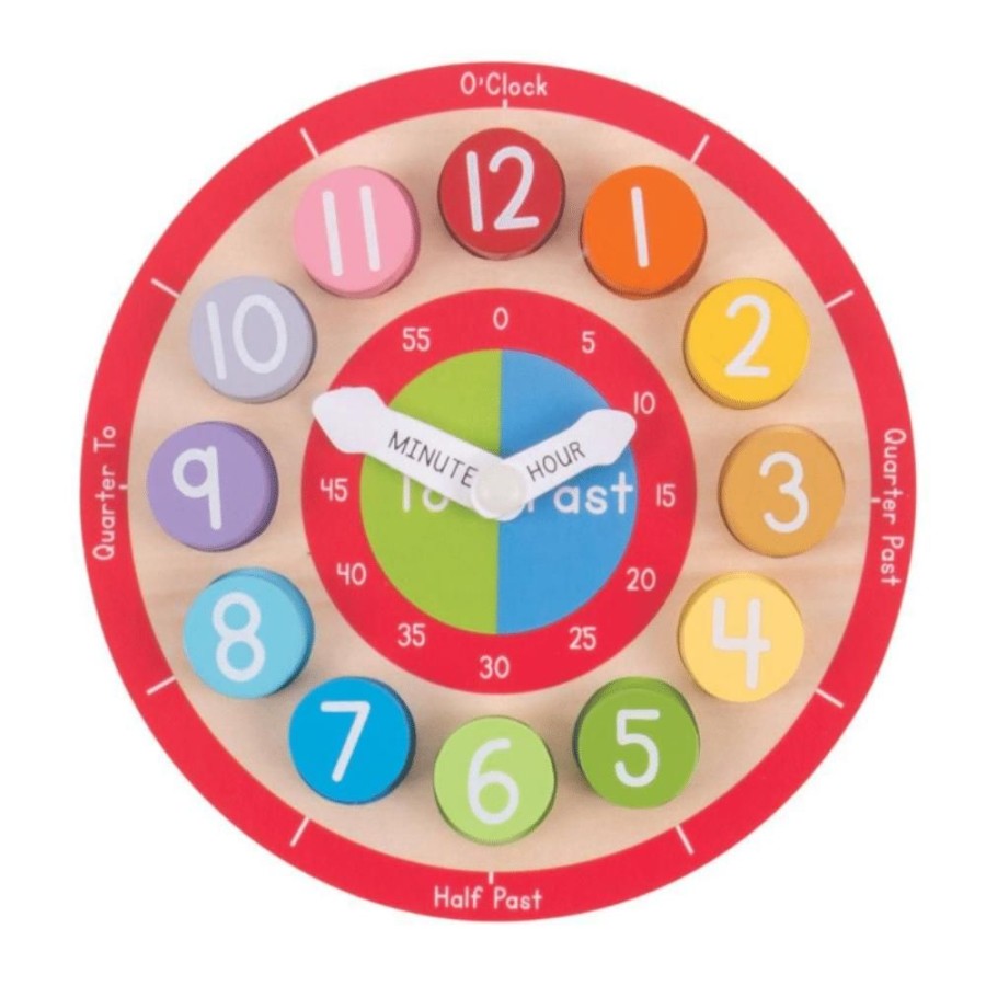 Bigjigs Toys Bigjigs Toys - Teaching Clock | Toys Learning Toys