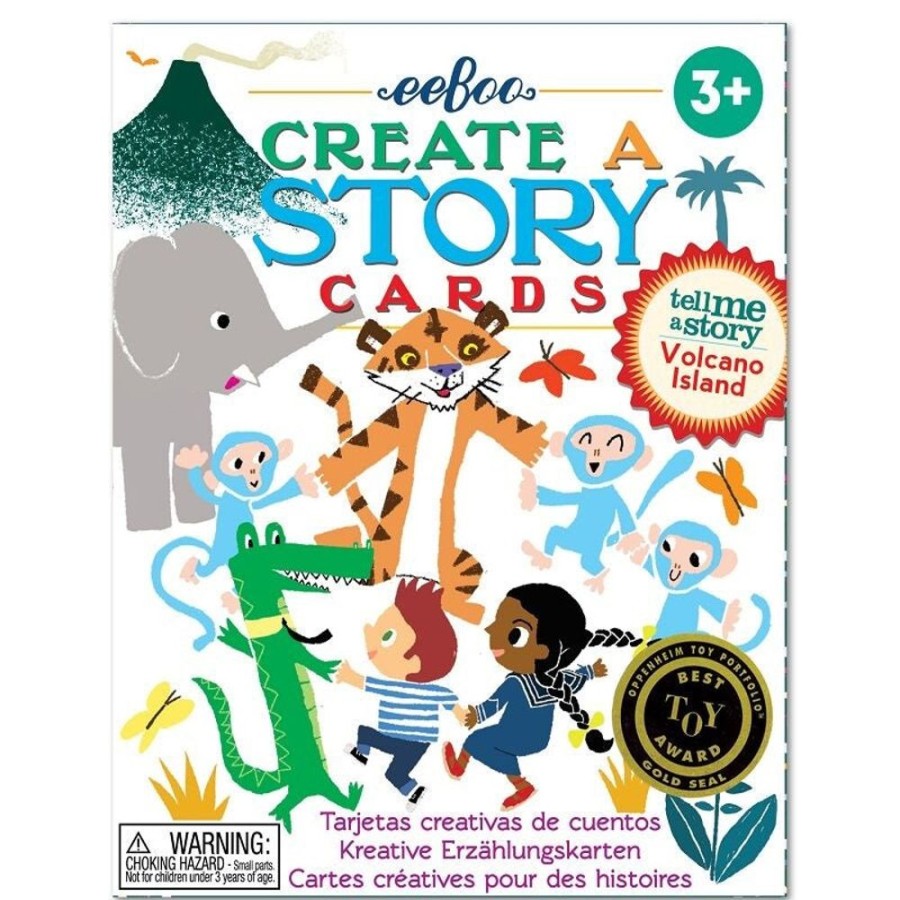 eeBoo Eeboo Create A Story Cards - Volcano Island | Toys Puppets & Story Telling