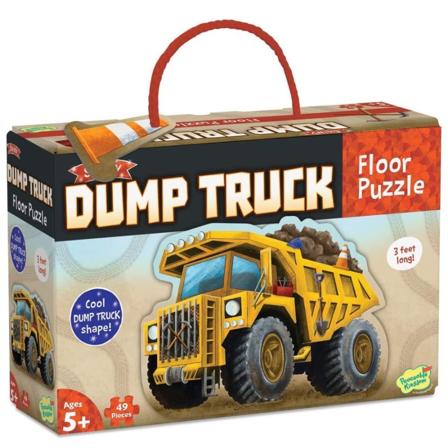 Peaceable Kingdom Peaceable Kingdom Shiny Dump Truck Floor Puzzle | Toys Jigsaw Puzzles