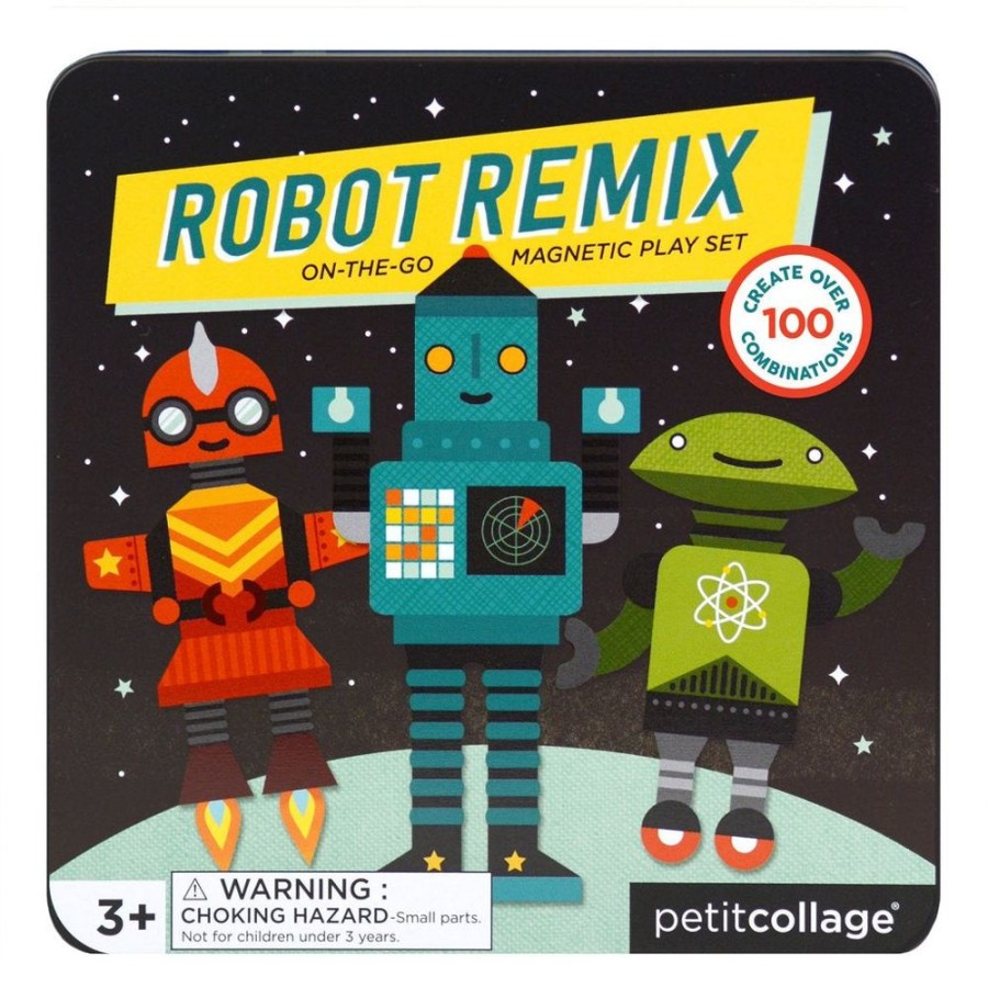 Petit Collage Petit Collage Magnetic Playset - Robot Remix | Toys Magnetic Toys