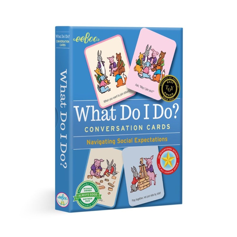 eeBoo Eeboo What Do I Do? Conversation Cards | Toys Card Games