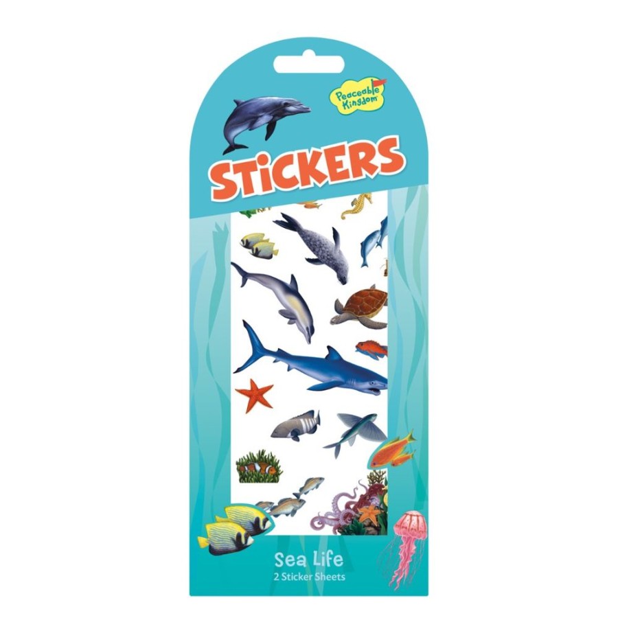 Peaceable Kingdom Peaceable Kingdom Sea Life Stickers | Crafts For Kids Stickers And Transfers