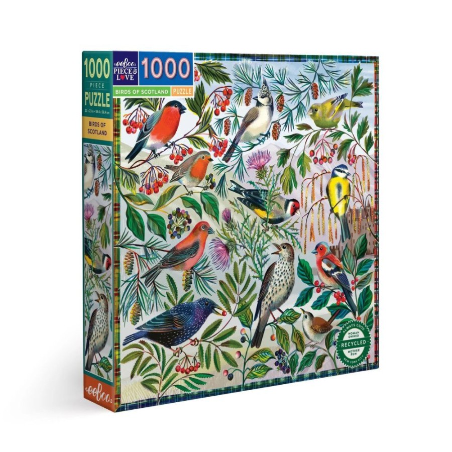 eeBoo Eeboo 1000 Piece Jigsaw Puzzle - Birds Of Scotland | Toys 1000 Piece Jigsaw Puzzles