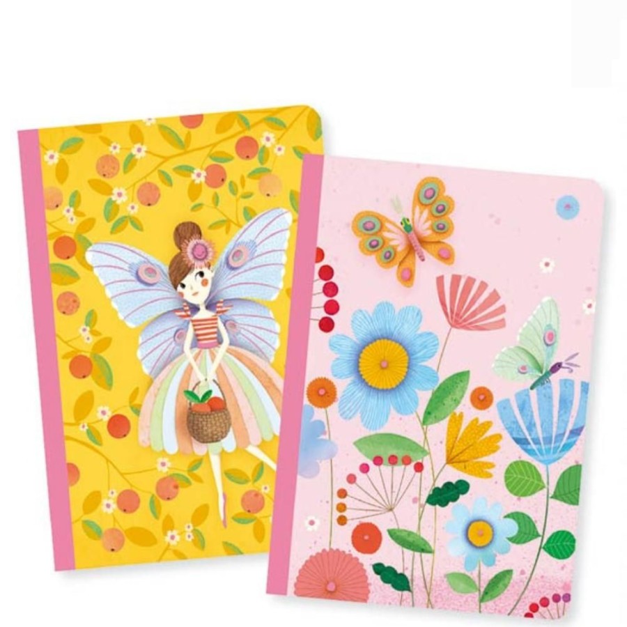 Djeco Rose Small Notebooks - Djeco Lovely Paper | Kids Art Djeco Lovely Paper