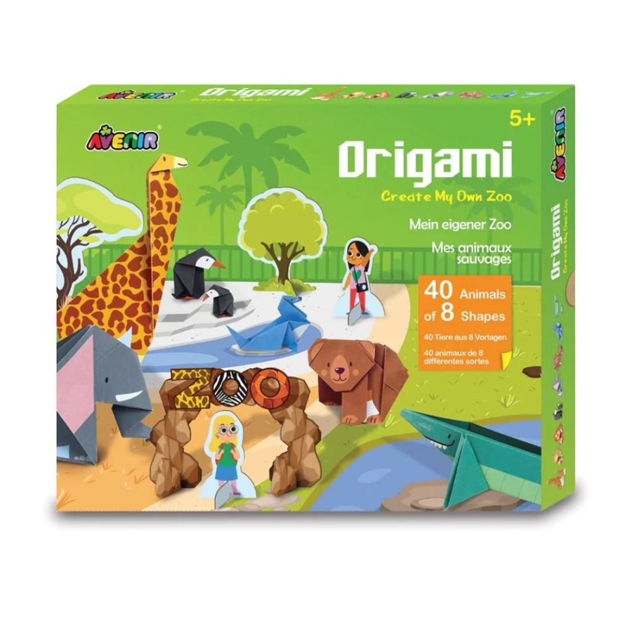 Avenir Arts and Crafts Avenir Origami Kit - Create My Own Zoo | Crafts For Kids Paper Modelling