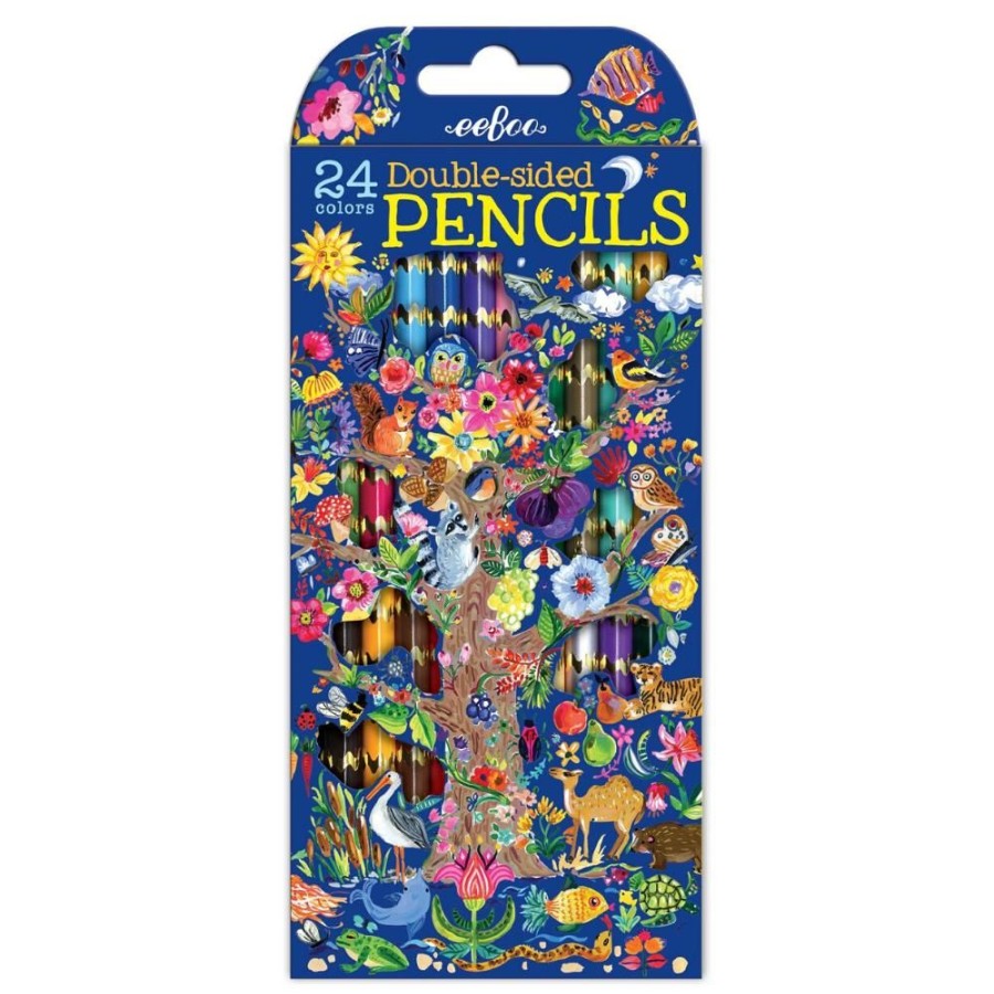 eeBoo Eeboo Tree Of Life 12 Double-Sided Pencils | Kids Art Art Supplies And Easels