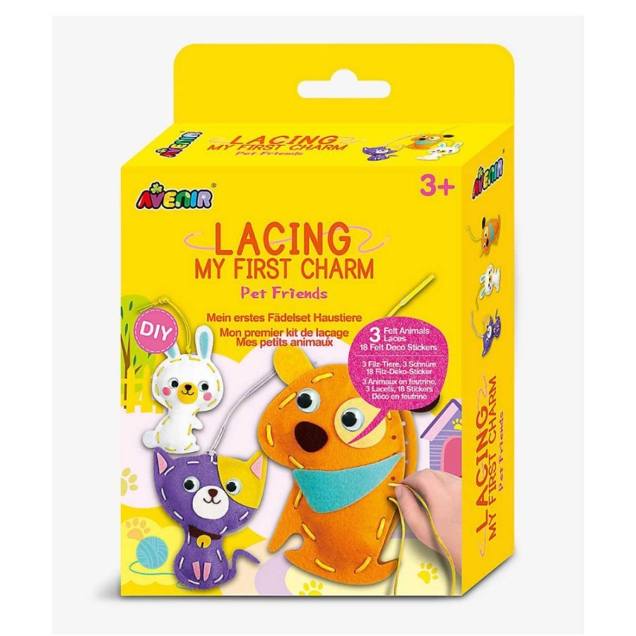 Avenir Arts and Crafts Avenir Lacing Kit Little Pets | Sew & Knit Childrens Sewing Kits