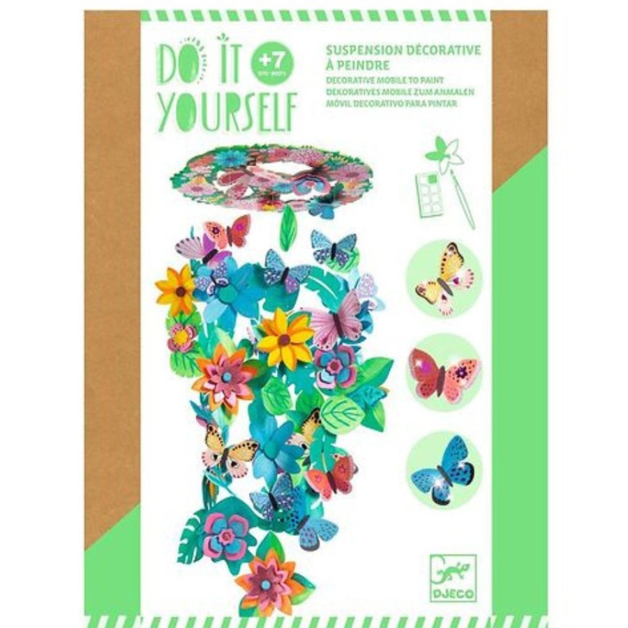 Djeco Djeco Do It Yourself - Springtime Decorative Mobile To Paint 7 Yrs + | Crafts For Kids Creative Kits For Older Children